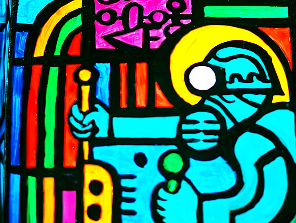 Roman Minin. Mijnwerkerskerk. Detail.